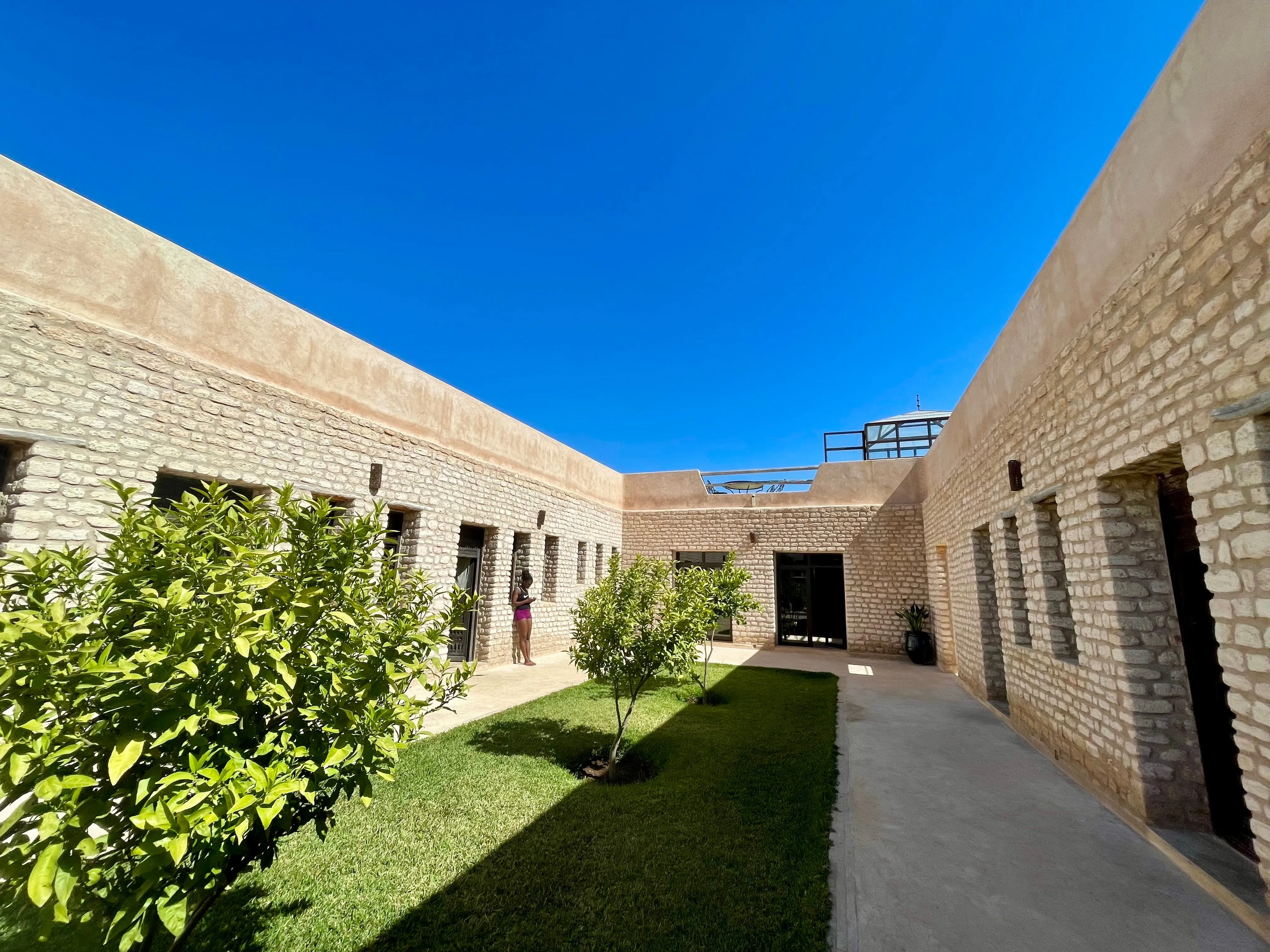Morocco — Villa courtyard
